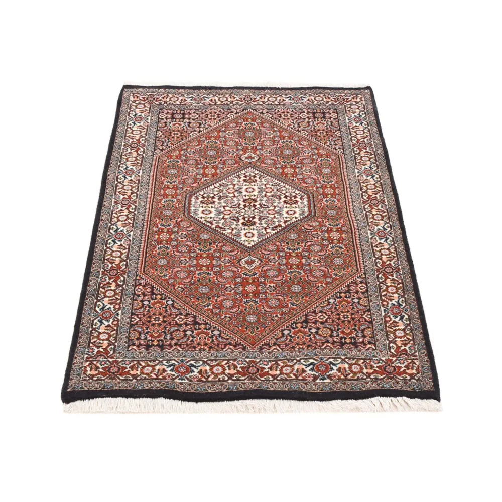 Tapete Persa - Bijar - 147 x 90 cm - ferrugem
