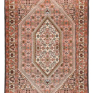 Tapete Persa - Bijar - 156 x 88 cm - ferrugem