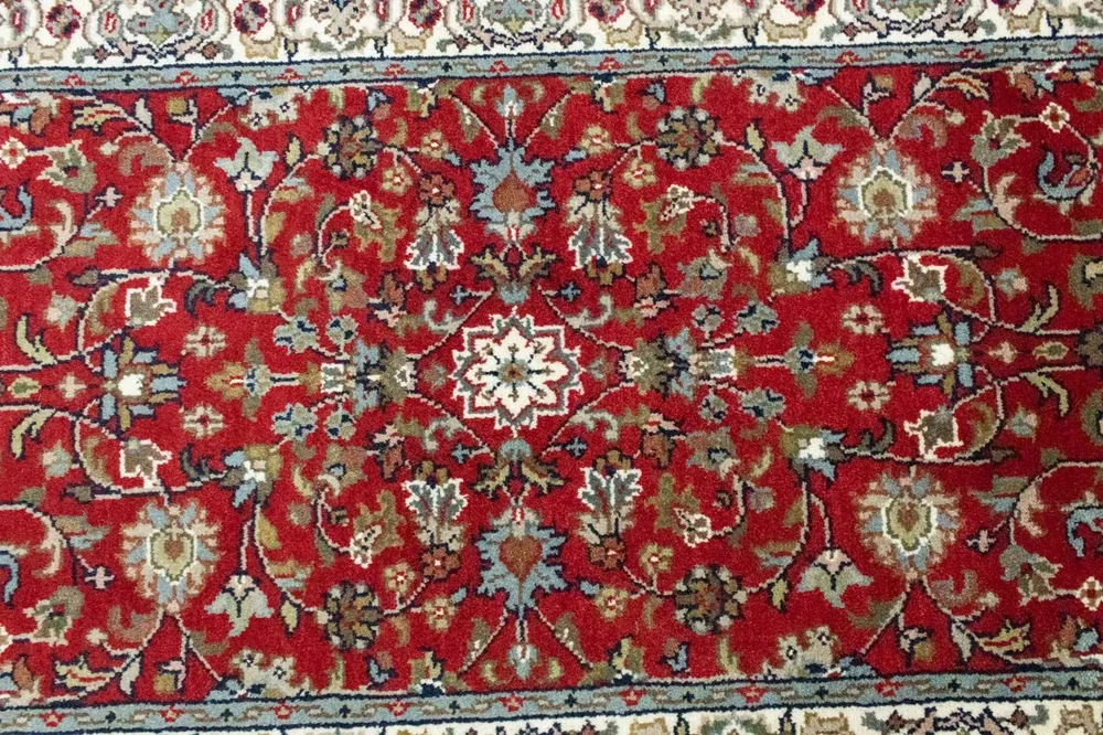 Tapete Persa - Bijar - 163 x 90 cm - vermelho
