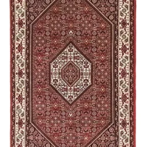 Tapete Persa - Bijar - 163 x 92 cm - vermelho