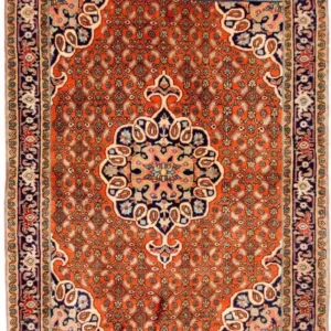 Tapete Persa - Bijar - 165 x 120 cm - laranja