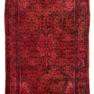 Tapete Persa - Bijar - 176 x 113 cm - vermelho claro