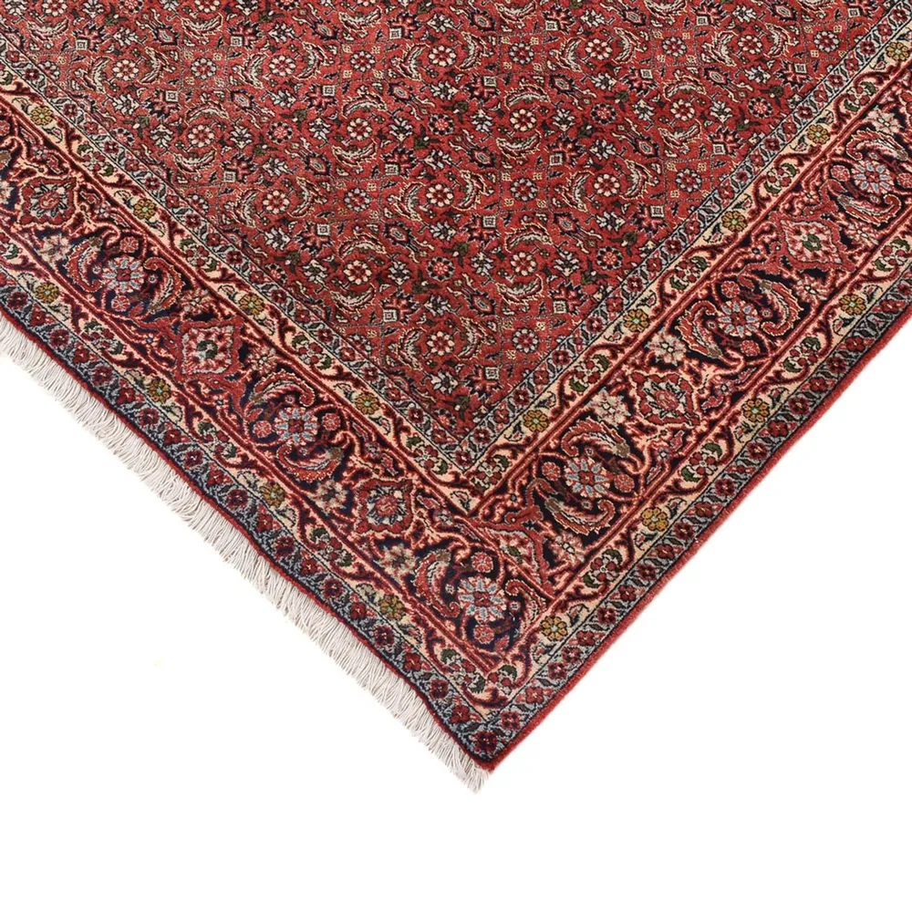 Tapete Persa - Bijar - 195 x 132 cm - vermelho escuro
