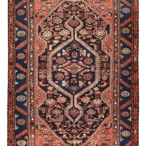 Tapete Persa - Bijar - 206 x 132 cm - vermelho claro