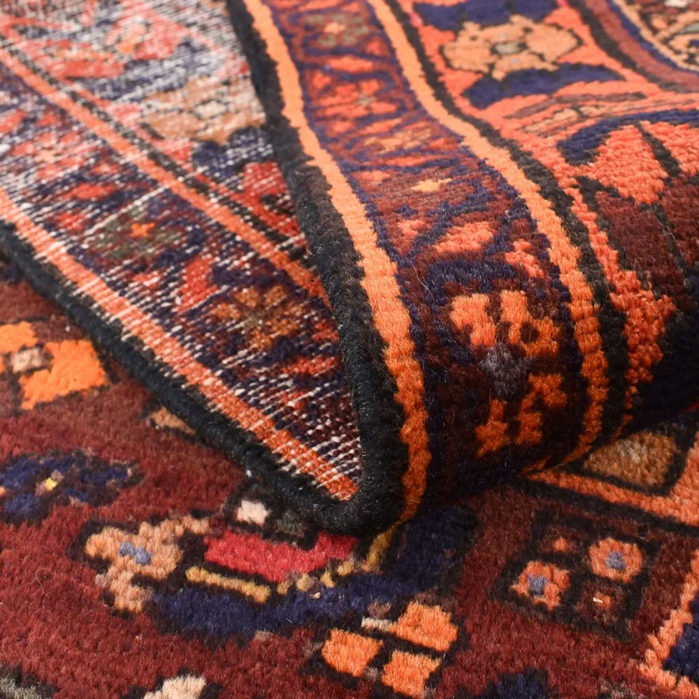 Tapete Persa - Bijar - 210 x 130 cm - vermelho escuro