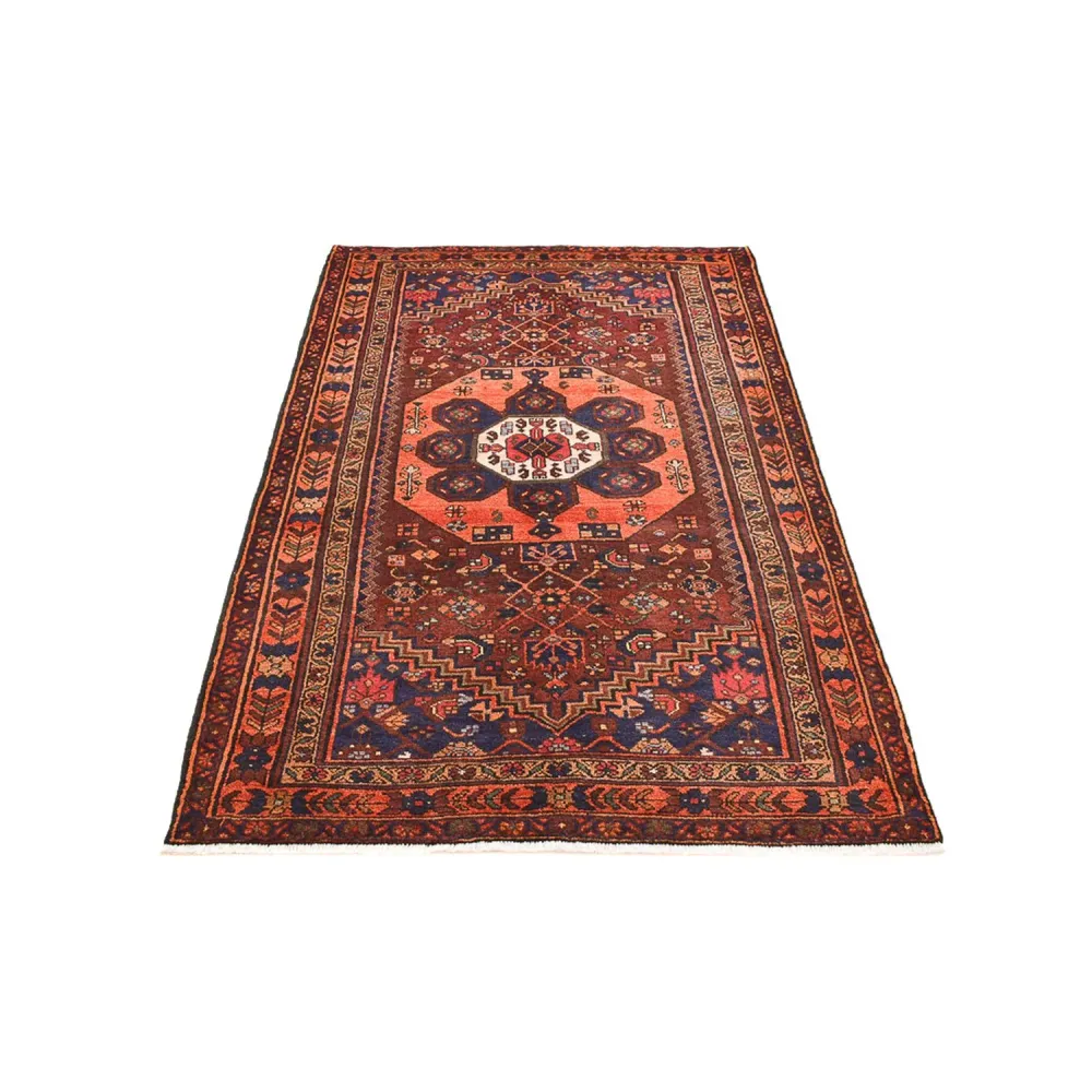 Tapete Persa - Bijar - 210 x 130 cm - vermelho escuro