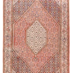 Tapete Persa - Bijar - 287 x 198 cm - vermelho claro
