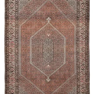 Tapete Persa - Bijar - 300 x 198 cm - ferrugem