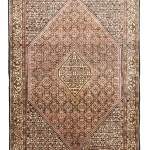Tapete Persa - Bijar - 304 x 203 cm - vermelho