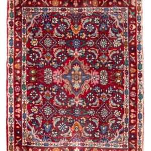 Tapete Persa - Bijar - 76 x 55 cm - bordeaux vermelho