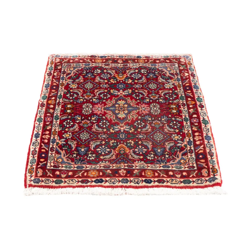 Tapete Persa - Bijar - 76 x 55 cm - bordeaux vermelho