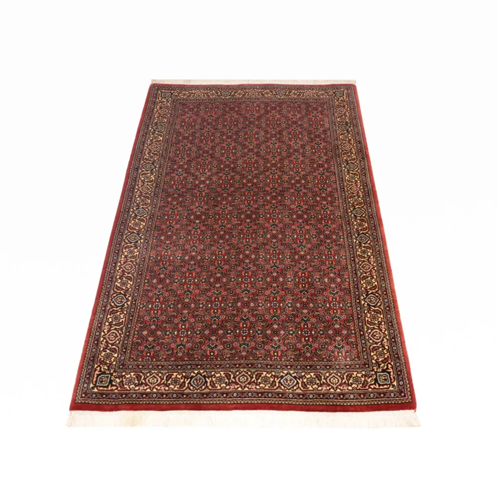 Tapete Persa - Bijar - Real - 150 x 90 cm - ferrugem
