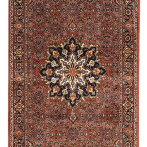 Tapete Persa - Bijar - Real - 150 x 70 cm - vermelho escuro