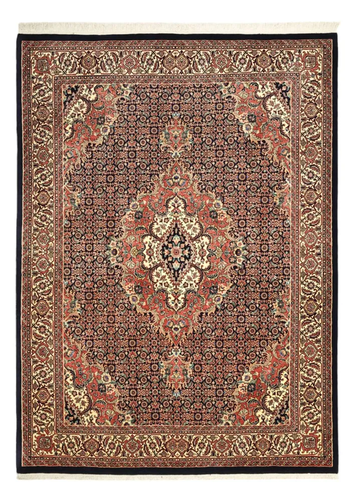 Tapete Persa - Bijar - Real - 202 x 149 cm - bege escuro