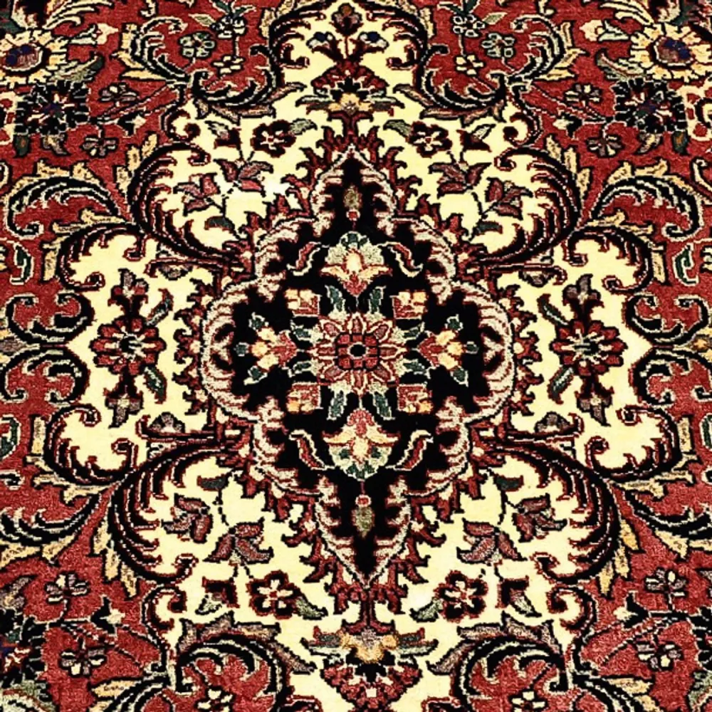Tapete Persa - Bijar - Real - 202 x 149 cm - bege escuro