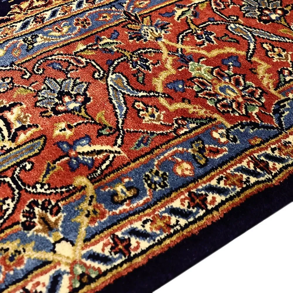 Tapete Persa - Bijar - Real - 220 x 136 cm - azul escuro
