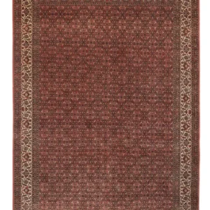 Tapete Persa - Bijar - Real - 350 x 256 cm - vermelho escuro