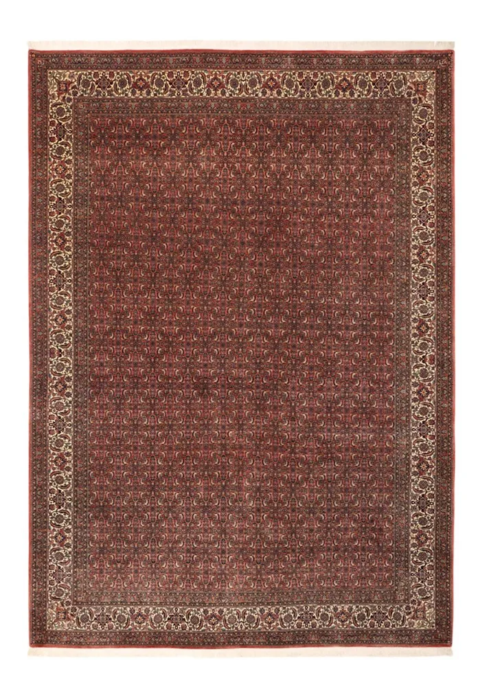 Tapete Persa - Bijar - Real - 350 x 256 cm - vermelho escuro