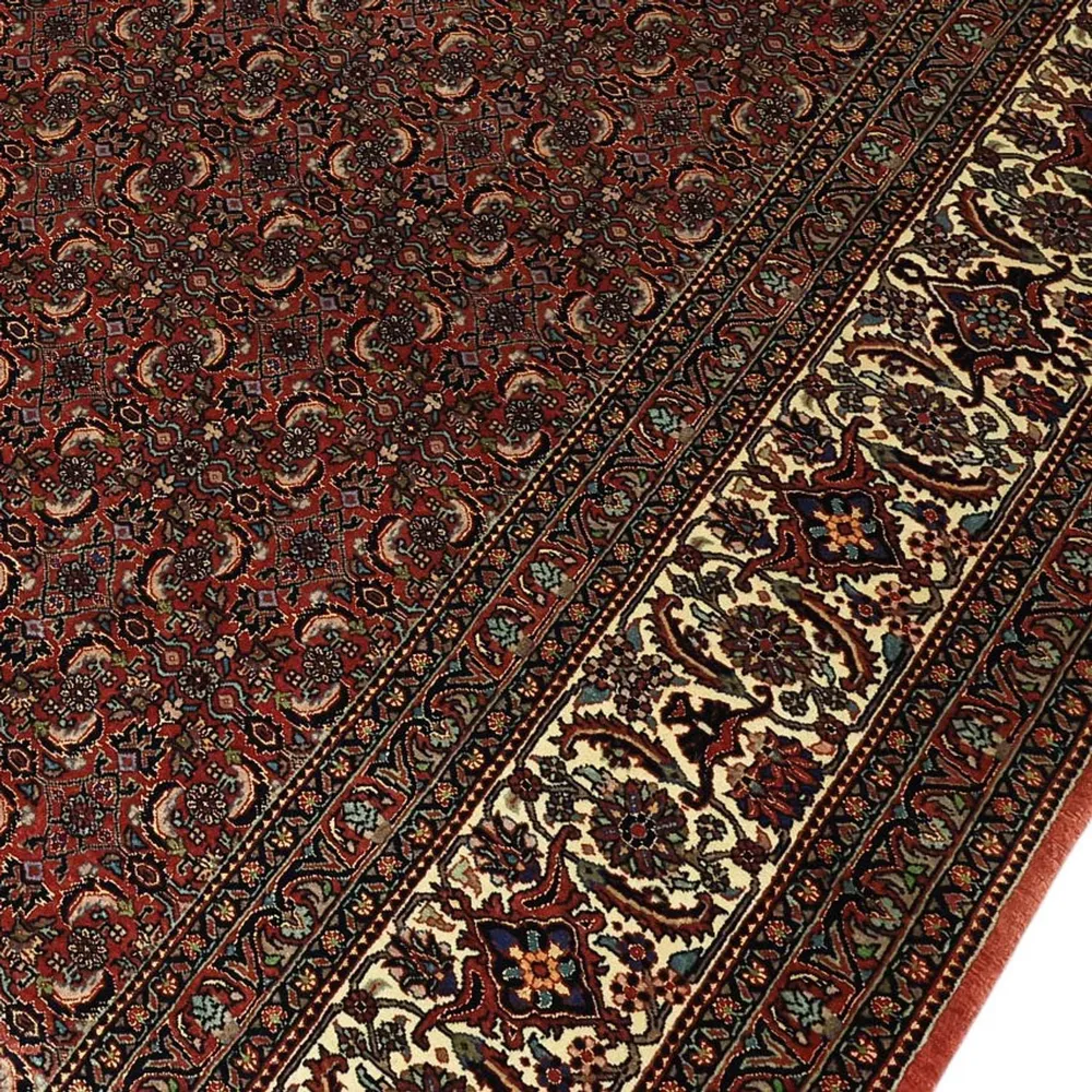 Tapete Persa - Bijar - Real - 350 x 256 cm - vermelho escuro