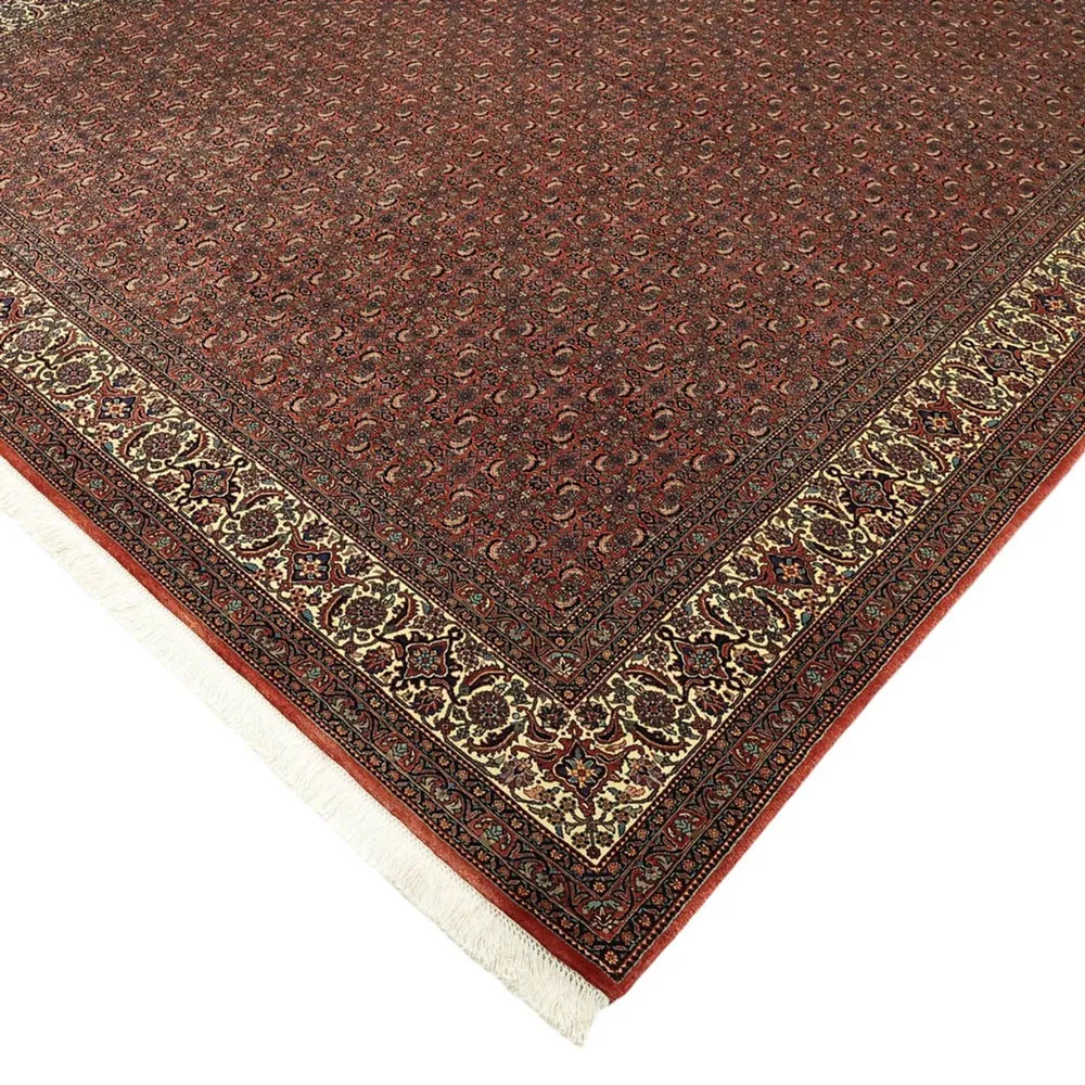 Tapete Persa - Bijar - Real - 350 x 256 cm - vermelho escuro