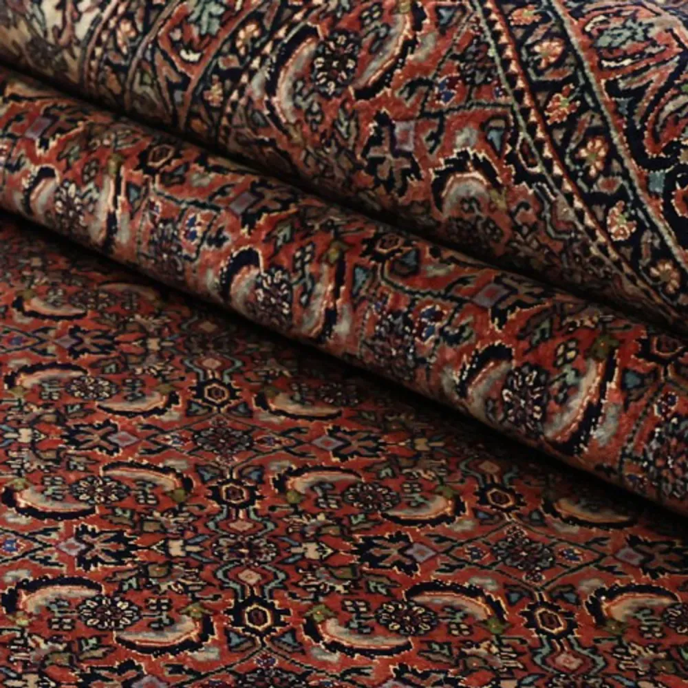 Tapete Persa - Bijar - Real - 350 x 256 cm - vermelho escuro