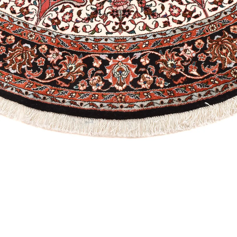 Tapete Persa - Bijar ronda - 150 x 150 cm - vermelho