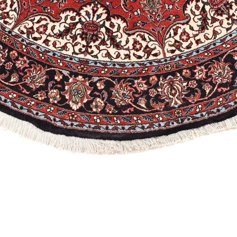 Tapete Persa - Bijar ronda - 150 x 150 cm - vermelho