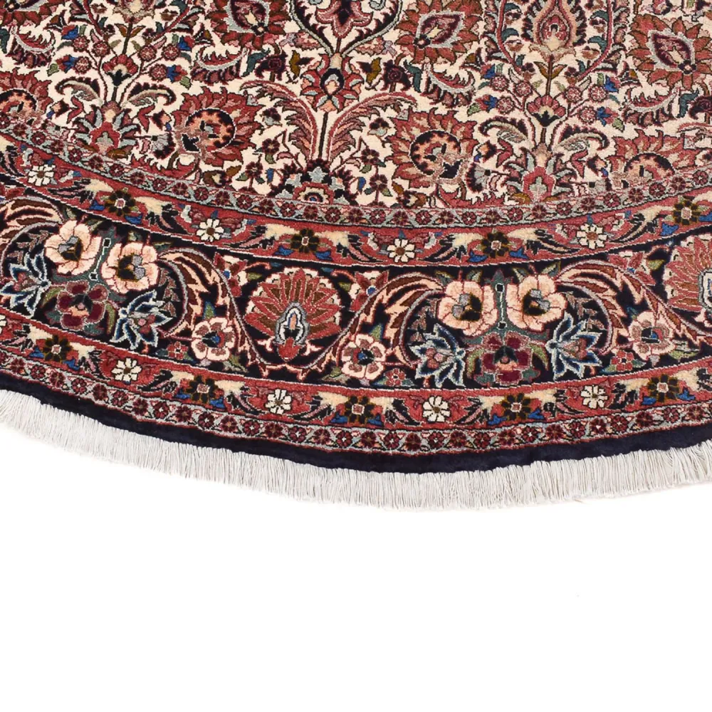 Tapete Persa - Bijar ronda - 250 x 250 cm - ferrugem