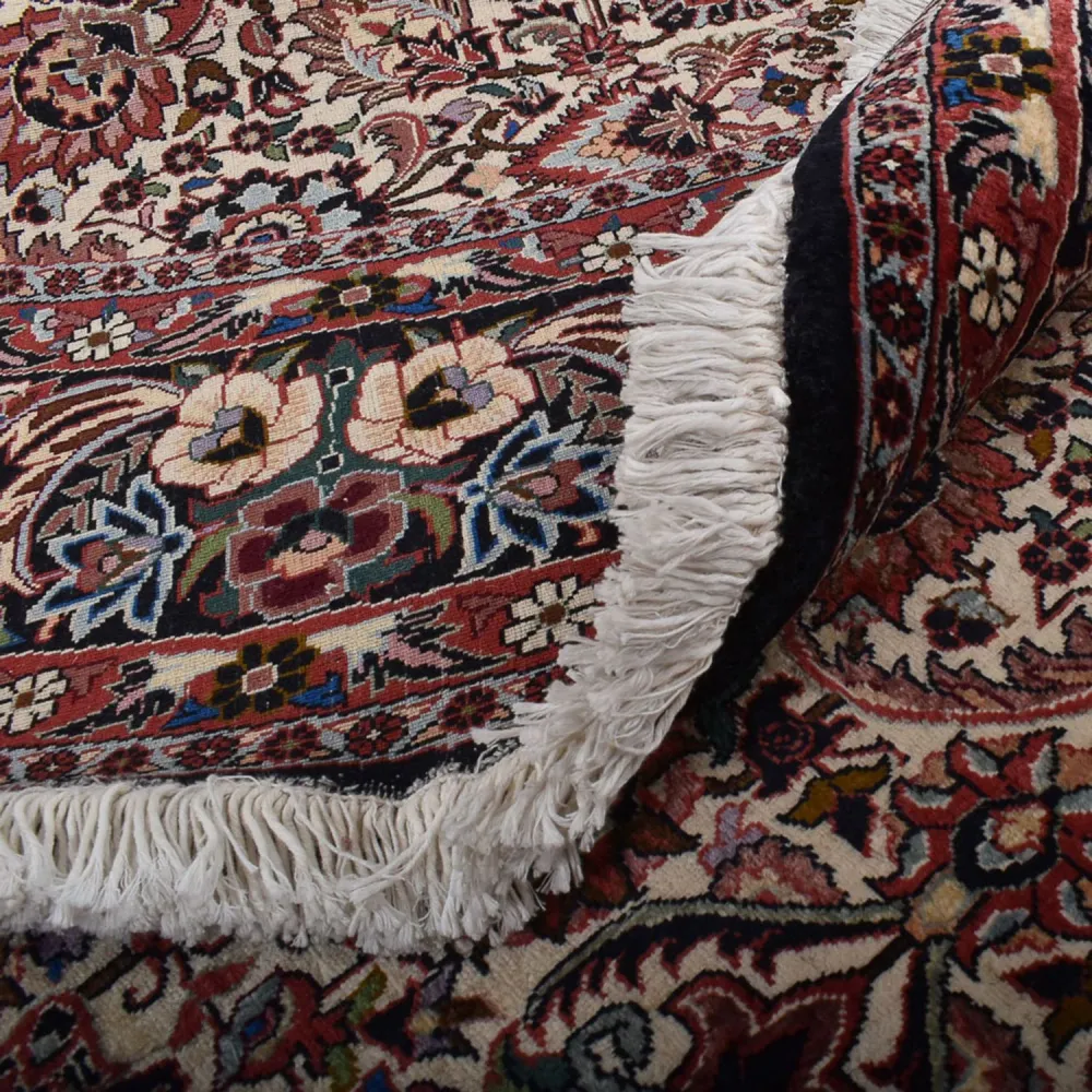Tapete Persa - Bijar ronda - 250 x 250 cm - ferrugem