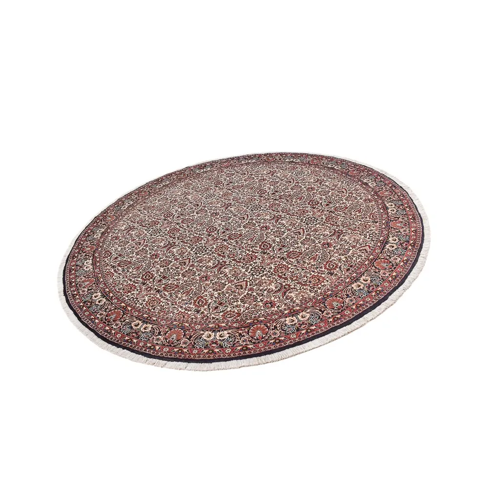 Tapete Persa - Bijar ronda - 250 x 250 cm - ferrugem