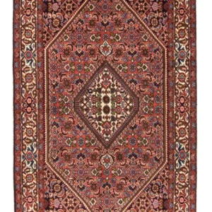 Tapete Persa - Bijar - Royal - 151 x 82 cm - vermelho