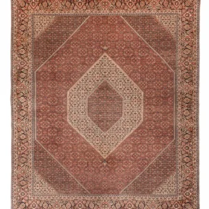 Tapete Persa - Bijar - Royal - 300 x 255 cm - ferrugem