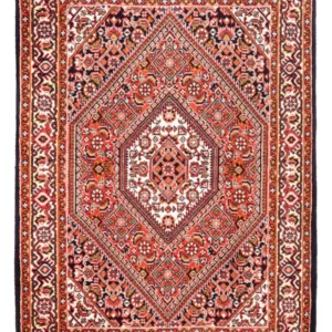 Tapete Persa - Bijar - Royal - 98 x 70 cm - vermelho
