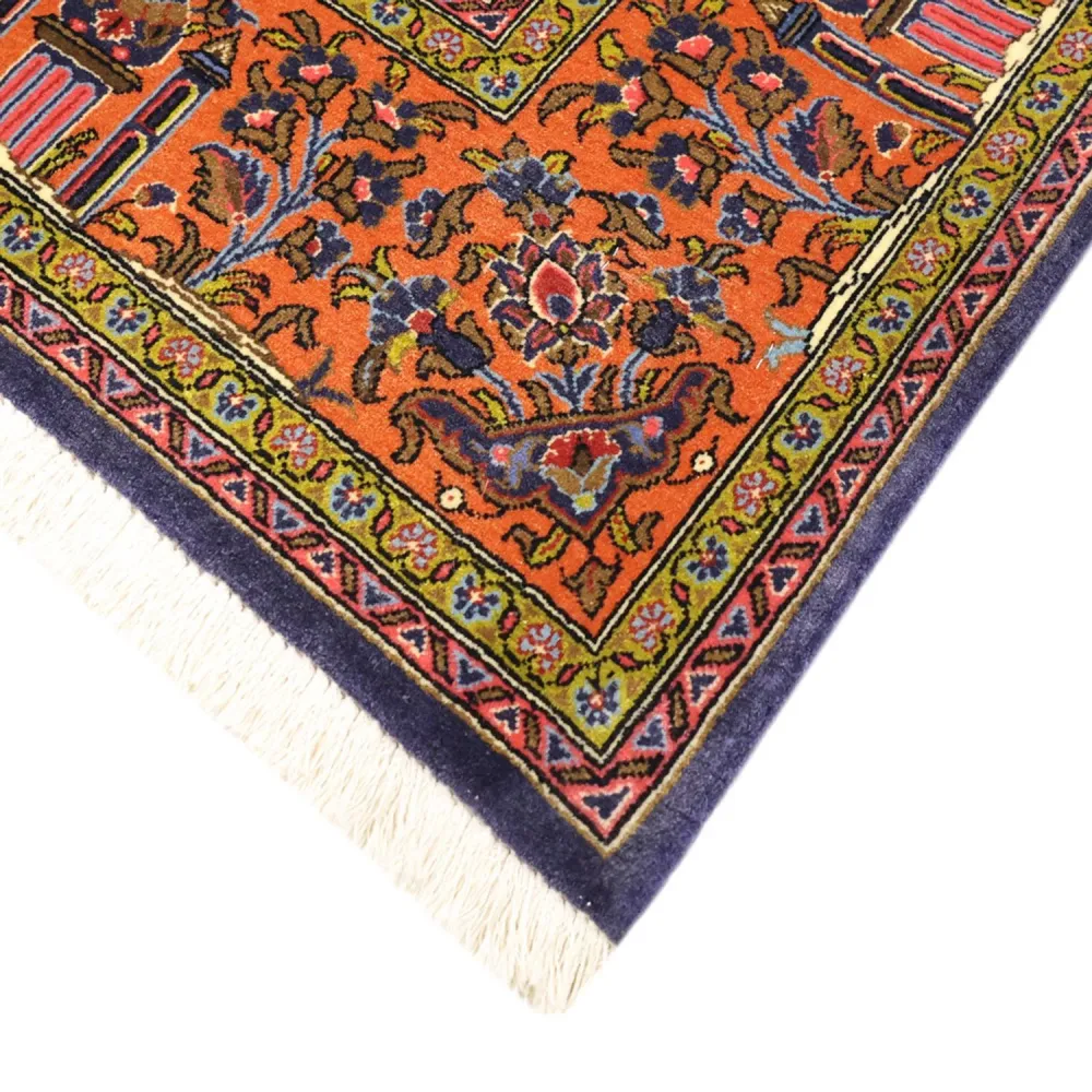Tapete Persa - Clássico - 161 x 110 cm - azul escuro