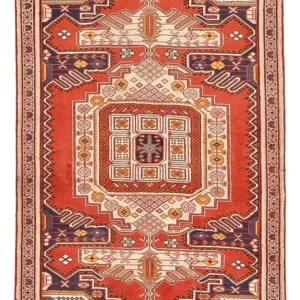 Tapete Persa - Clássico - 200 x 132 cm - vermelho claro