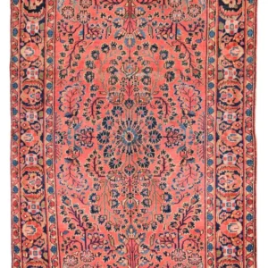 Tapete Persa - Clássico - 202 x 124 cm - vermelho claro