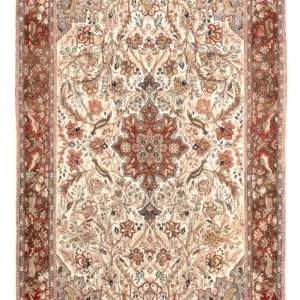Tapete Persa - Clássico - 205 x 130 cm - vermelho claro