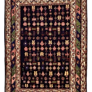 Tapete Persa - Clássico - 215 x 157 cm - azul escuro