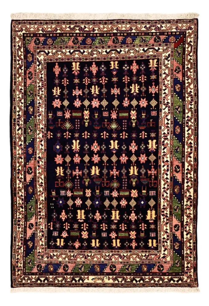 Tapete Persa - Clássico - 215 x 157 cm - azul escuro