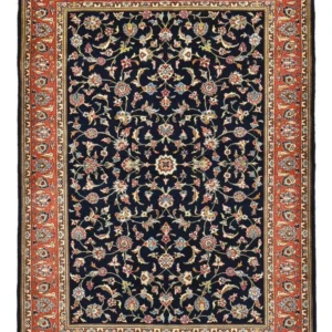 Tapete Persa - Clássico - 255 x 184 cm - azul escuro