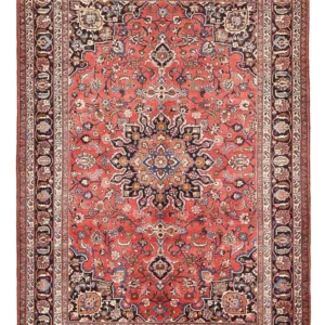 Tapete Persa - Clássico - 285 x 194 cm - vermelho claro