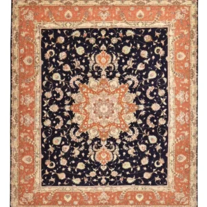 Tapete Persa - Clássico - 287 x 250 cm - azul escuro
