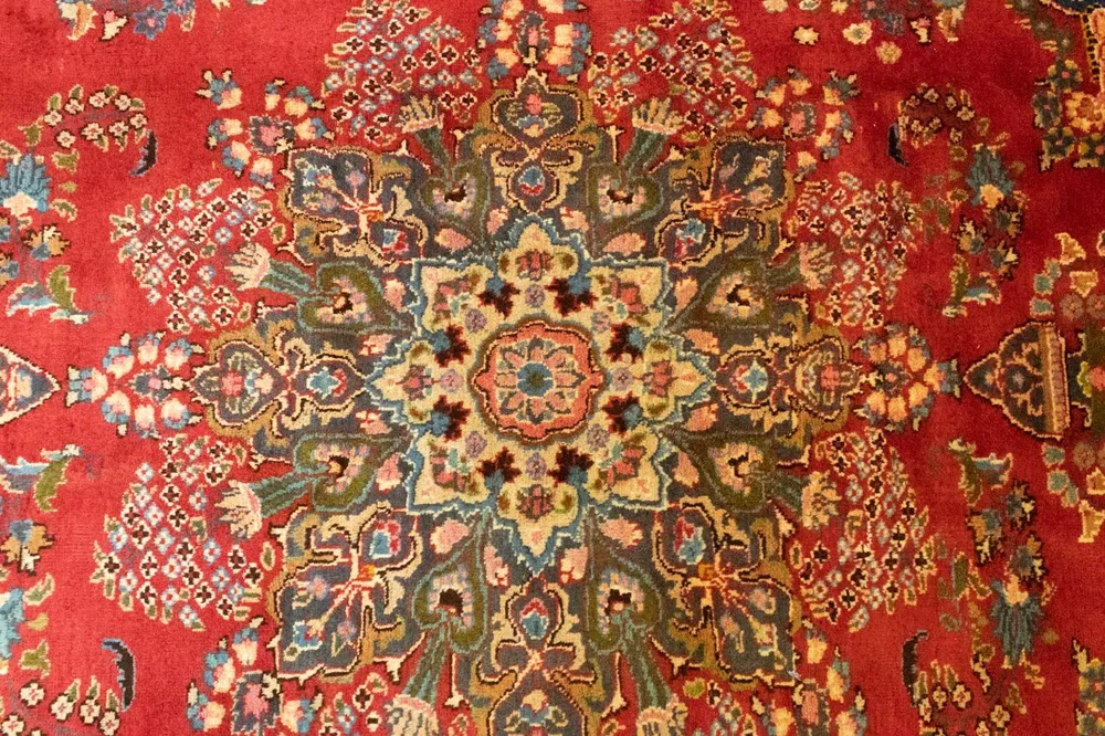 Tapete Persa - Clássico - 321 x 261 cm - laranja