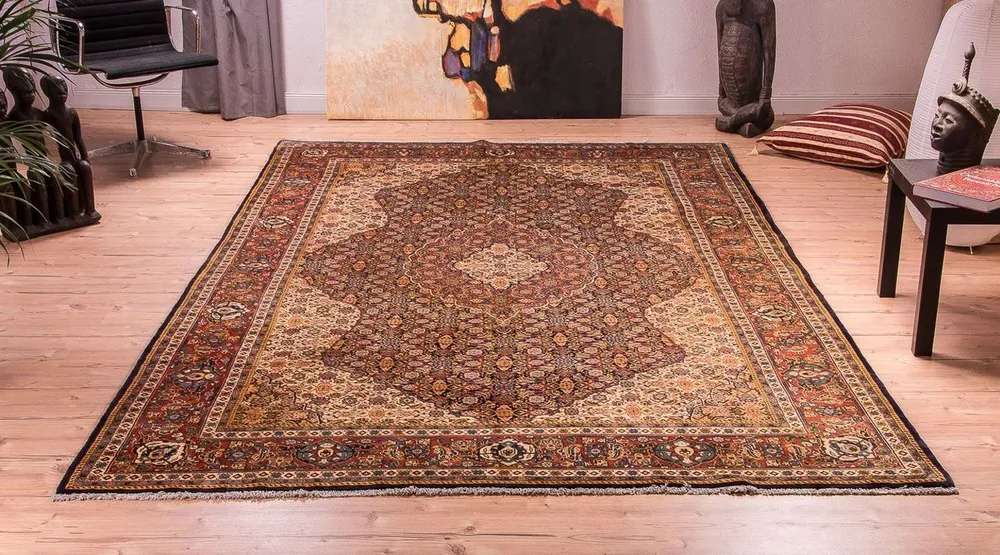 Tapete Persa - Clássico - 337 x 210 cm - azul escuro