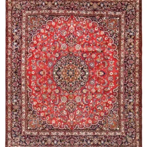 Tapete Persa - Clássico - 341 x 294 cm - vermelho