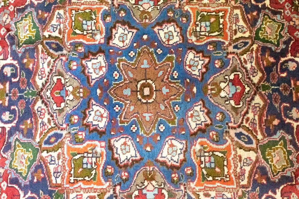 Tapete Persa - Clássico - 378 x 300 cm - vermelho