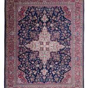 Tapete Persa - Clássico - 390 x 295 cm - azul escuro