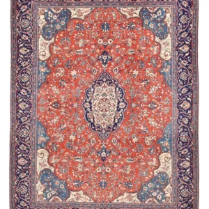 Tapete Persa - Clássico - 401 x 296 cm - vermelho claro