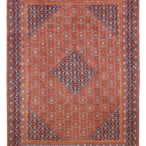 Tapete Persa - Clássico - 402 x 285 cm - ferrugem