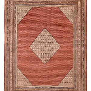 Tapete Persa - Clássico - 417 x 310 cm - vermelho